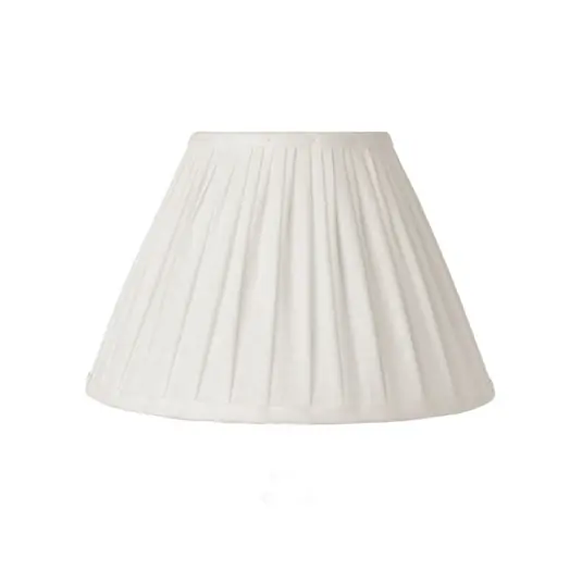 Rabatt Ella Lampenschirm, weiß, Ø 26 cm, Leinen - Watt & Veke