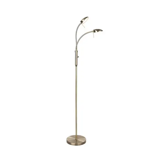 VEGAS LED-Stehlampe, altmessing, 140 cm 2-flg. - Halo Design Rabatt