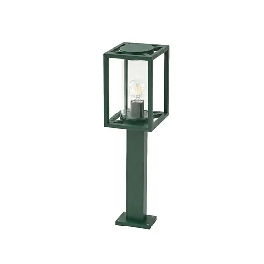 Ferda Wegeleuchte, IP44, E27, 60 cm, grün, Glas - Lucande Must-Have