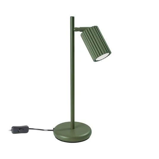 ALORA Tischlampe Höhe 43 cm, olivgrün, Metall, GU10 - SOLLUX Finale Aktion