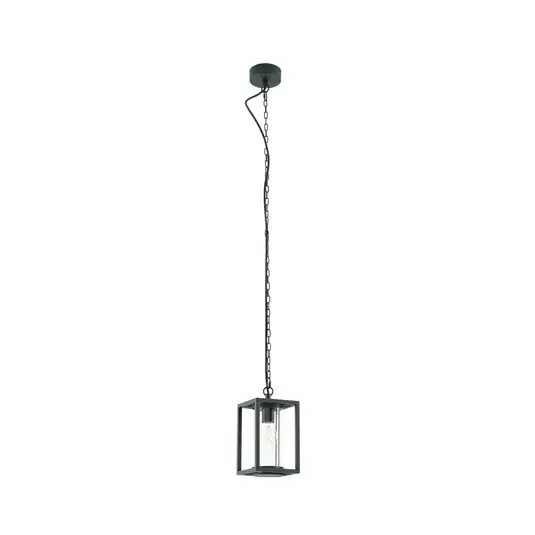 Neue Ware Ferda Außenhängeleuchte, E27, grün, Glas IP44 - Lucande