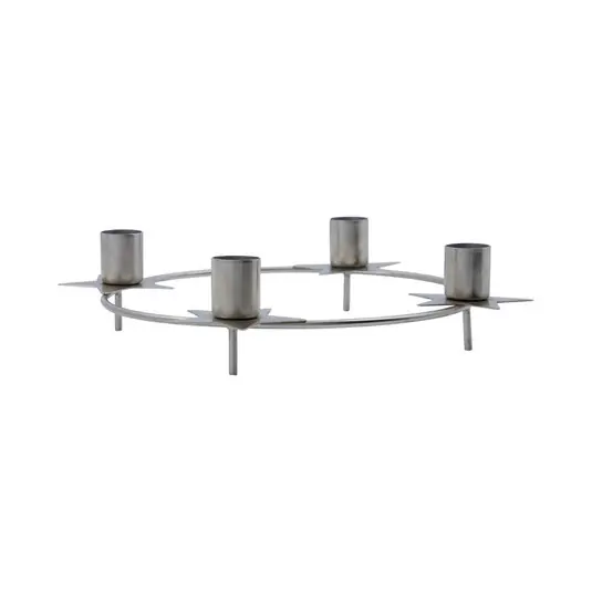 Heißes Angebot Stage Kerzenhalter, Ø 24 cm, Metall, silber - House Doctor
