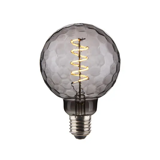 Colors Geo LED-Leuchtmittel G95, rauch, 2.200 K, 4 W - Halo Design Saisonangebot