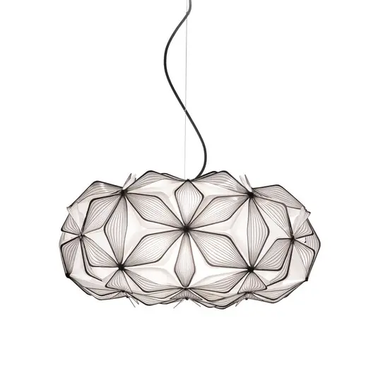 C'EST LA VIE Hängelampe, schwarz/Kabel klar, Ø53cm - Slamp Abverkauf