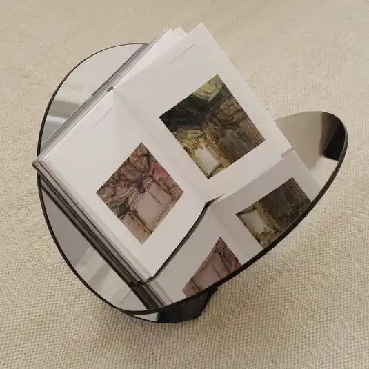 Expressversand Silia Zeitschriftenhalter, chrom, Höhe 30 cm, Stahl - Gejst