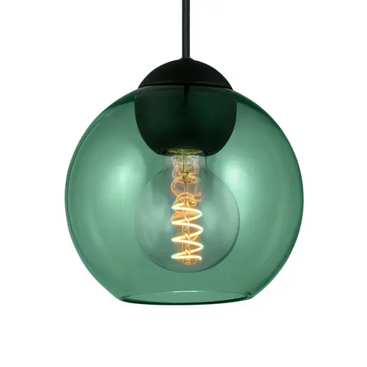 BUBBLES Hängelampe, grün, Ø 18 cm, Glas, E27 - Halo Design Online Kaufen