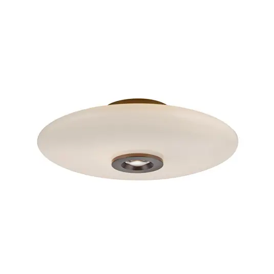 Abverkauf Vitrum LED-Deckenlampe, braun/opal, Glas/Alu, Ø 45cm - PURE