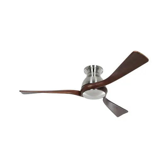 Regento Deckenventilator chrom Holz DC-Motor Ø 140 cm - CasaFan Highlight