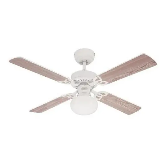 Jetzt Bestellen Vegas Ventilator, Licht, weiß/kiefer, leise - Westinghouse