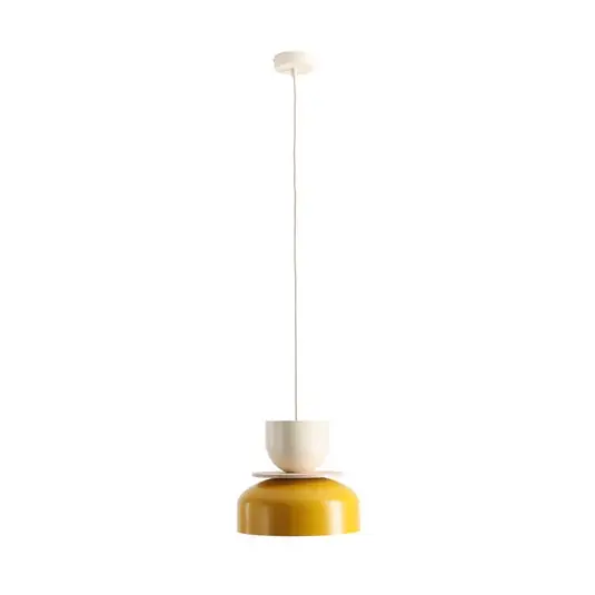Uto Hängelampe gelb/creme 30 cm Metall - ALDEX Solange Der Vorrat Reicht