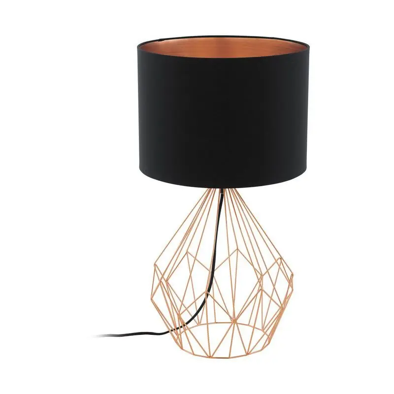 Kupfer moderne Tischleuchte Stoff, Anieke, mit Schalter Must-Have