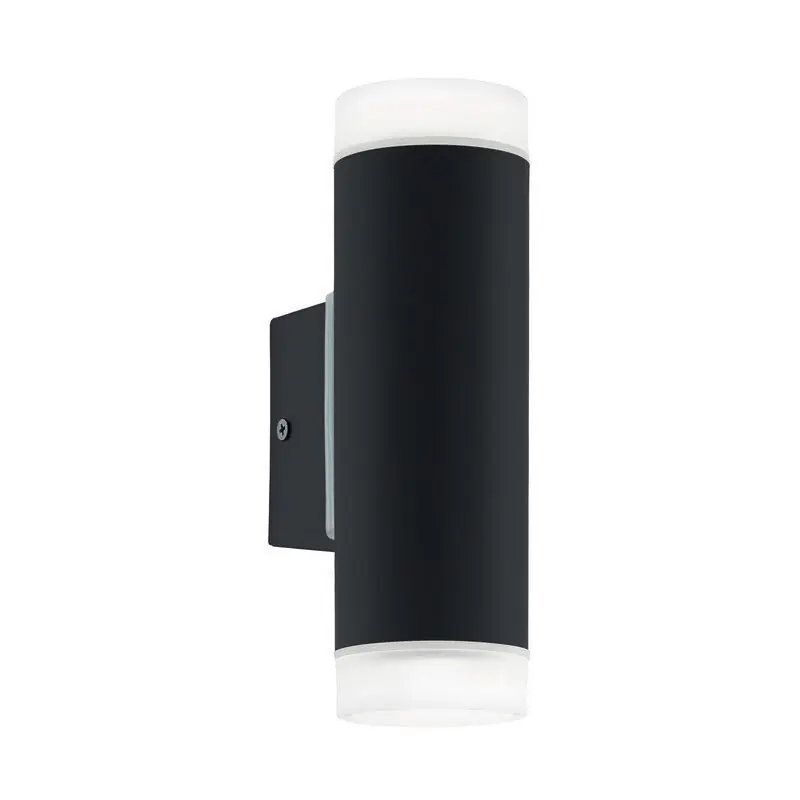 Neu Im Sortiment Schwarze moderne Up down Wandleuchte Kunststoff, Marlies, IP44