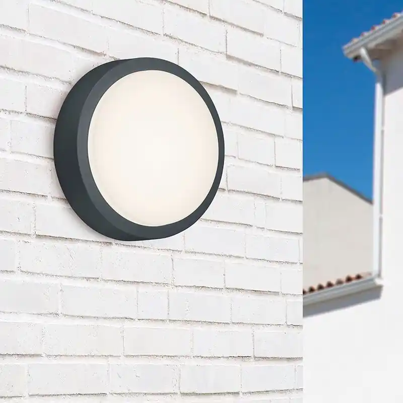 Preisreduziert Anthrazit Außenleuchte Modern, Eva, 8,5W, 3000K LED, IP54