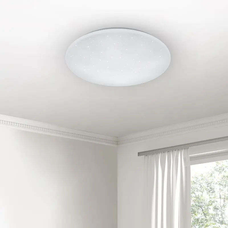 Schnäppchen Weiße Deckenlampe Modern, Gilleleje, 27W, warm- bis kaltweiß einstellbare LED, mit Fernbedienung