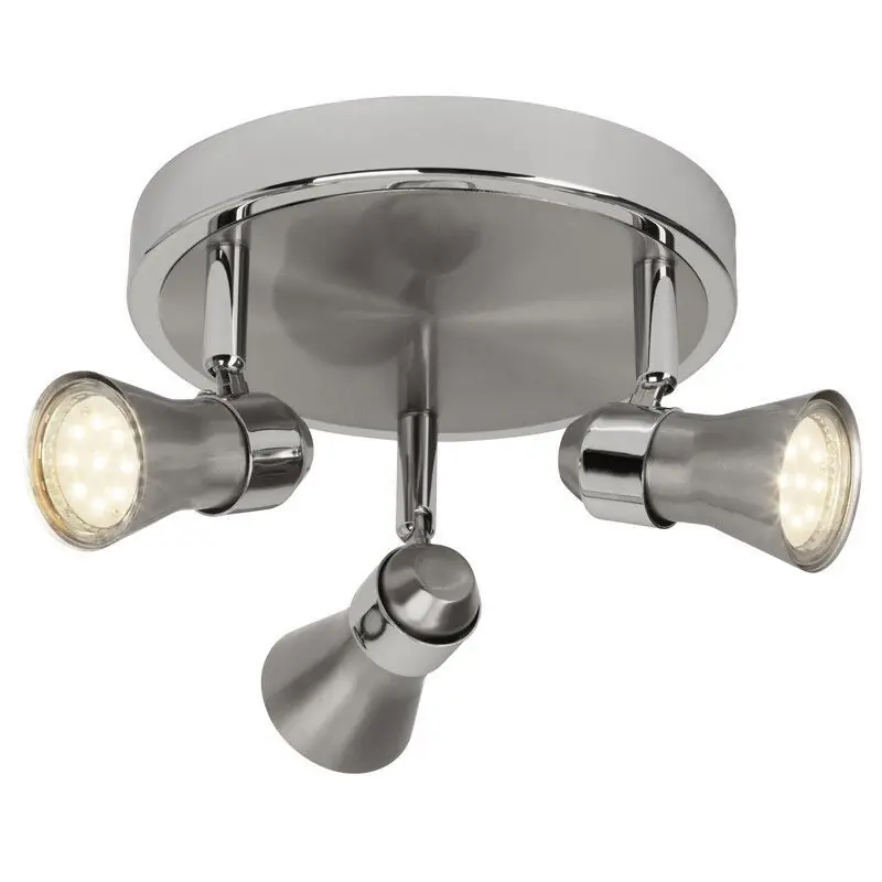Preisreduziert Metall Deckenstrahler Chrom, Roel, 7W, 3000K LED
