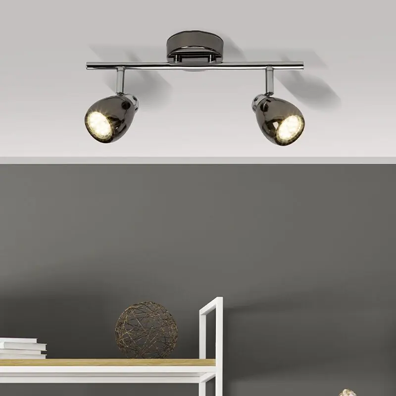 Metall Deckenleuchte Schwarz, Khadra, 3W, 3000K LED Sonderaktion