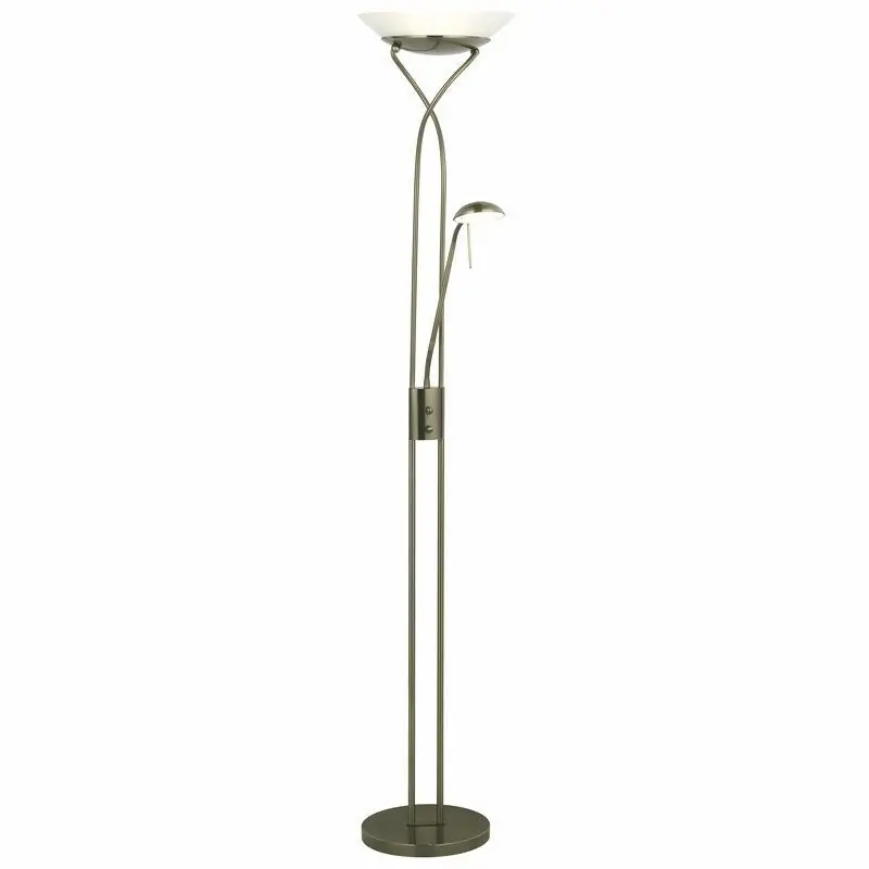 Neue Ware Moderne Leselampe Stehlampe Messing, Joann, 18W, 3000K LED, mit Schalter