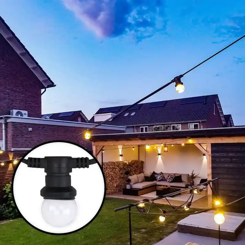 Garantierte Lieferung 70m Lichterkette mit 70 transparenten Lampen