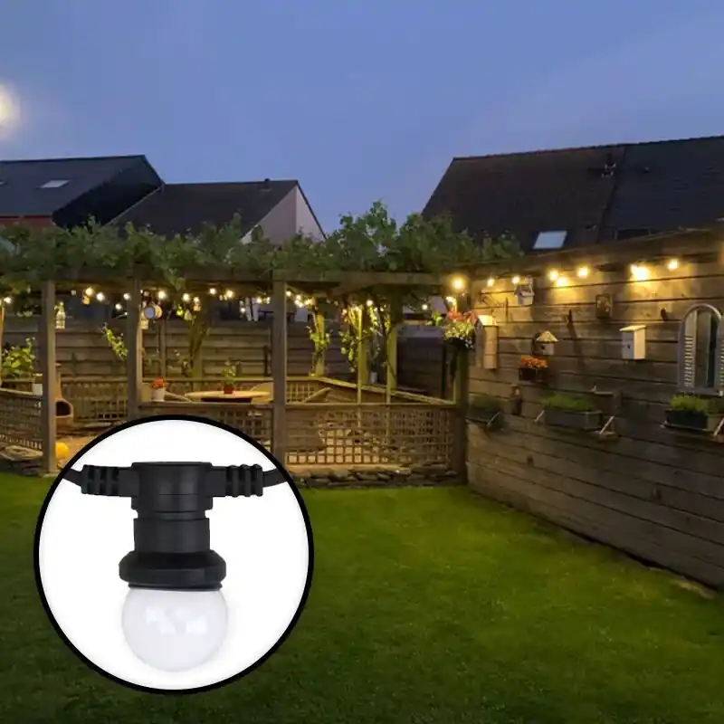 10m Lichterkette mit 10 dimmbaren transparenten Lampen Sofort Bestellen