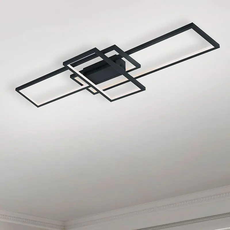 Sale Anthrazit Deckenlampe Modern, Jetse, 36W, RGBW LED, mit Fernbedienung