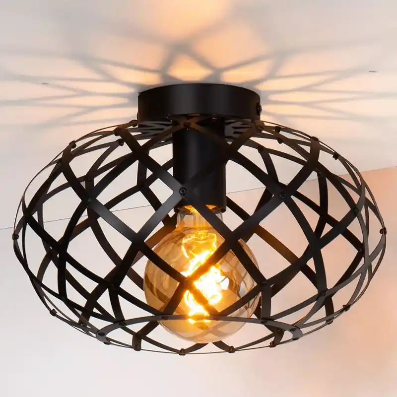 Finale Aktion Schwarze Deckenlampe Modern, Wolfram