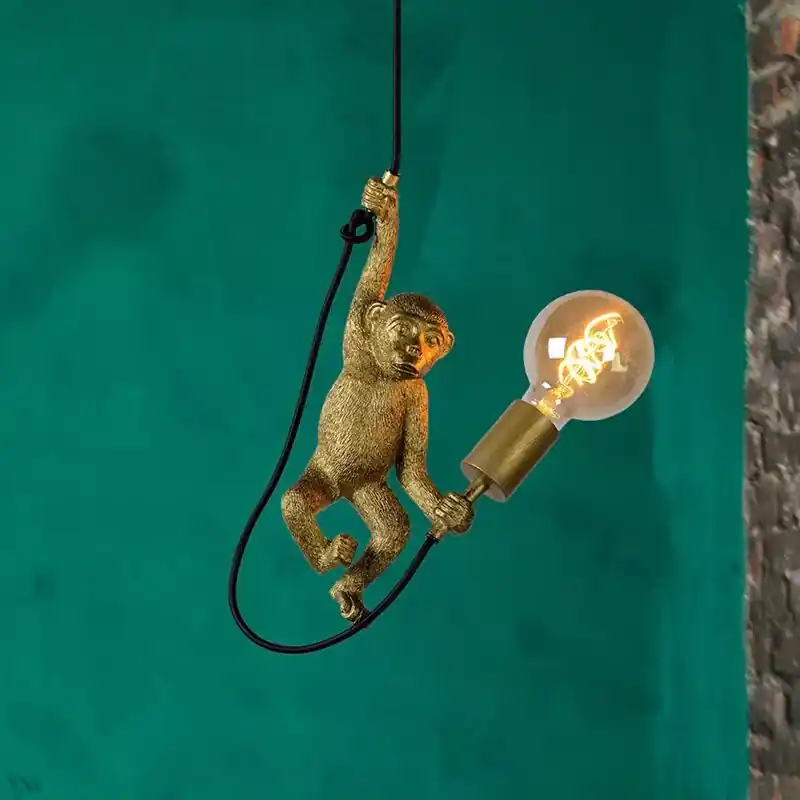 Goldene Pendelleuchte Retro, Extravaganza Chimp Sale
