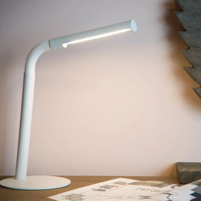 Weiße Schreibtischlampe Modern, Gilly, 3W, 2700K LED, mit Schalter Aktuell