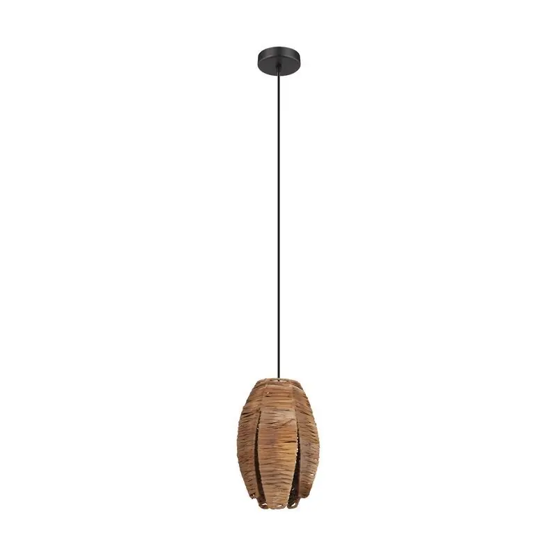 Top-Preis Holz Pendelleuchte Braun, Joyca
