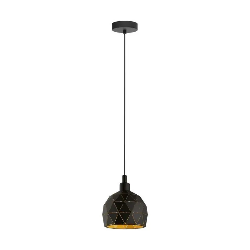 Heißes Angebot Schwarze moderne Pendelleuchte Stahl, Silva