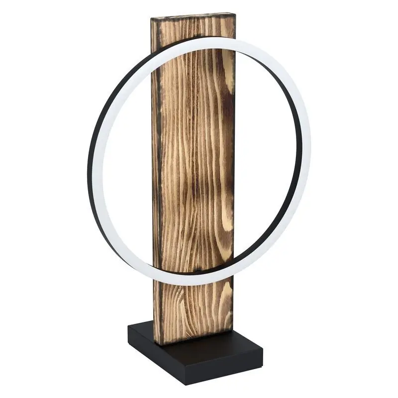 Holz Tischleuchte Braun, Annebel, 12W, 3000K LED, mit Schalter Sonderangebot