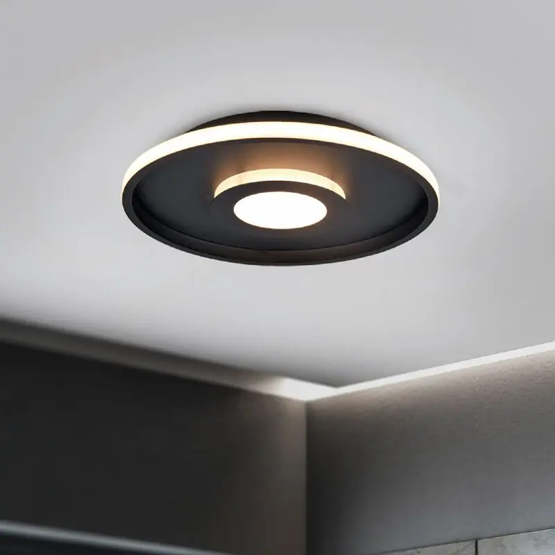 Schwarze Badezimmer Deckenleuchte Modern, Kayla, 35W, 3000K LED, IP44 Heißes Angebot