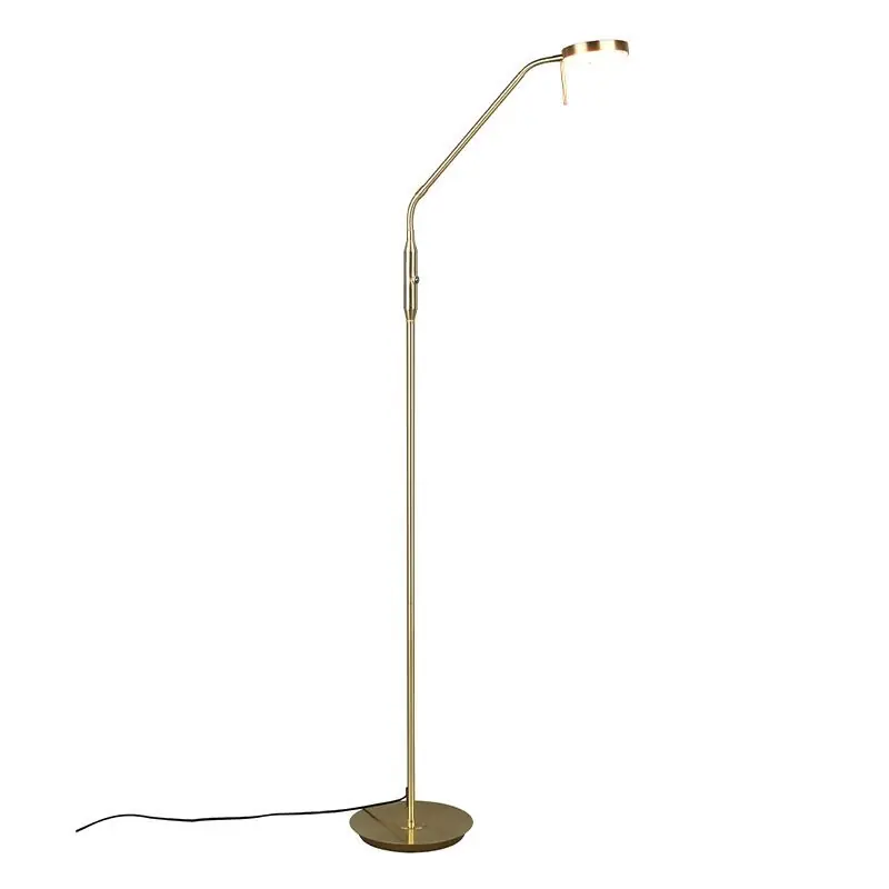 Messing Bogenlampe Modern, Bilge, 12W, in Lichtfarbe einstellbare LED, mit Schalter Markenware