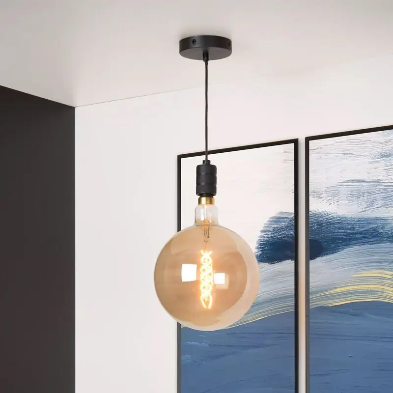Must-Have Schwarze Pendelleuchte Esszimmer Antik, Jova
