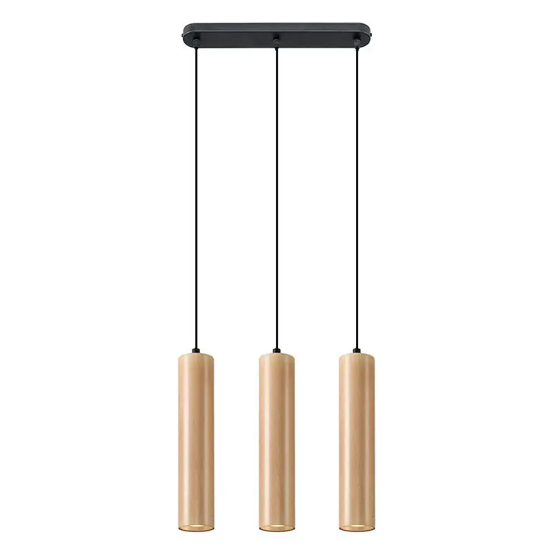 Holz Pendelleuchte Braun, Francina Geprüft