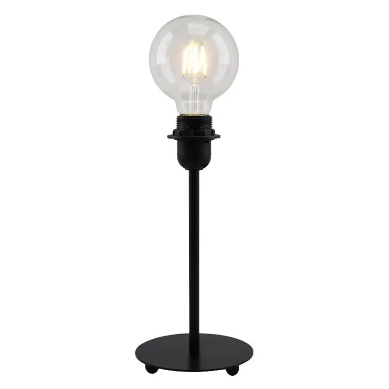 Top-Seller Schwarze Tischlampe ohne Schirm Metall, Eileen, mit Schalter