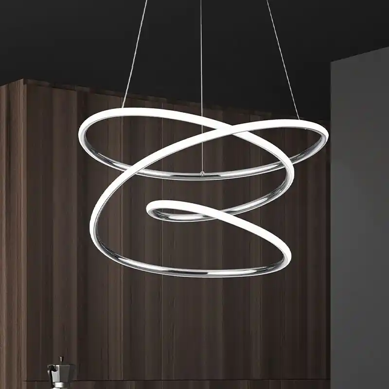 Chrom Pendelleuchte Design, Marell, 36W, 4000K LED, 3-stufig dimmbar Nur Für Kurze Zeit