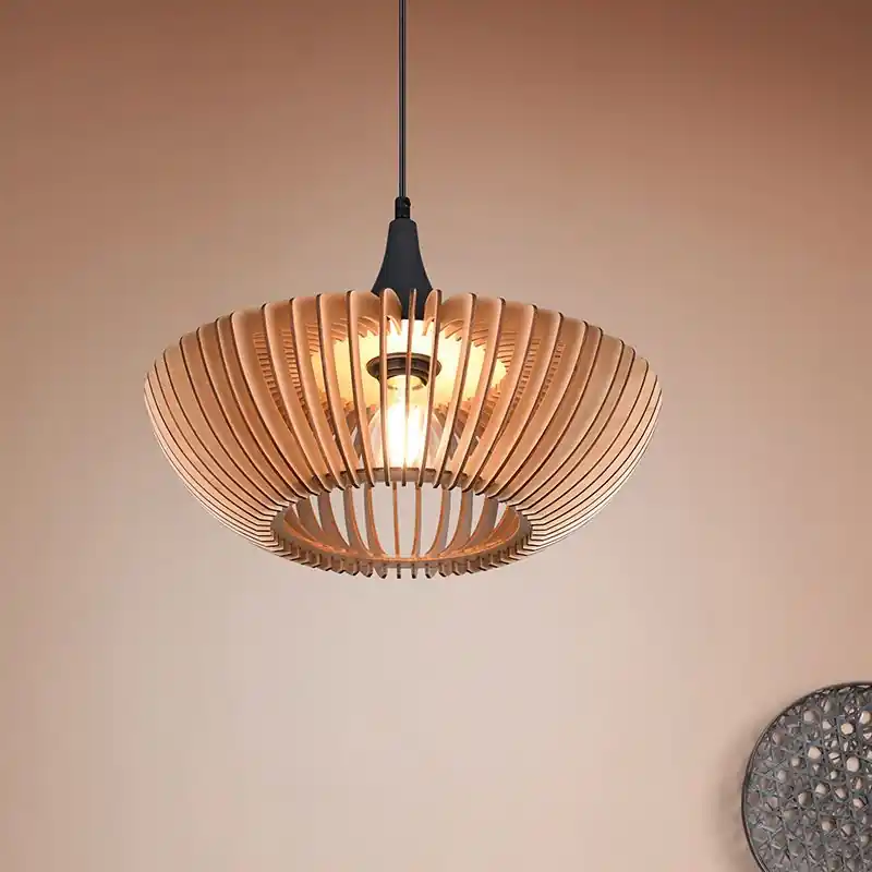 Jetzt Kaufen Holz Pendelleuchte Braun, Mirjan