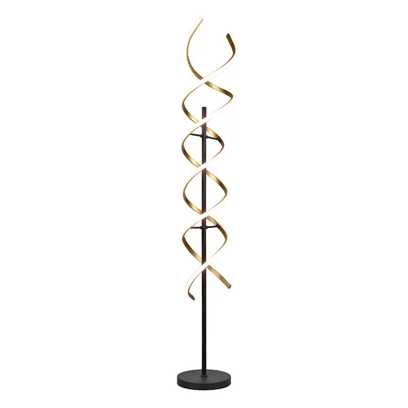 Ausverkauf Messing Stehlampe Design, Sylvian, 32W, warm- bis kaltweiß einstellbare LED, mit Touch-Dimmer