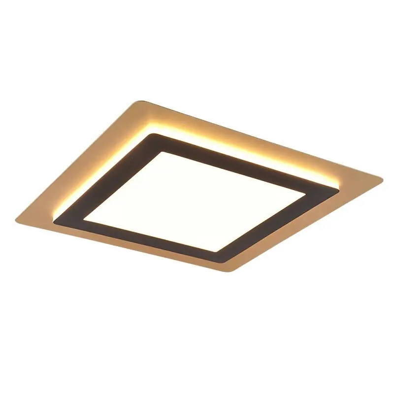 Rabatt Goldene Deckenlampe Modern, Frans, 46W, warm- bis kaltweiß einstellbare LED, mit Fernbedienung