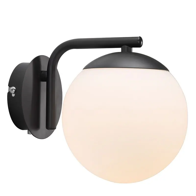 Schwarze Wandleuchte Design, Grant, mit Schalter Preis Gesenkt