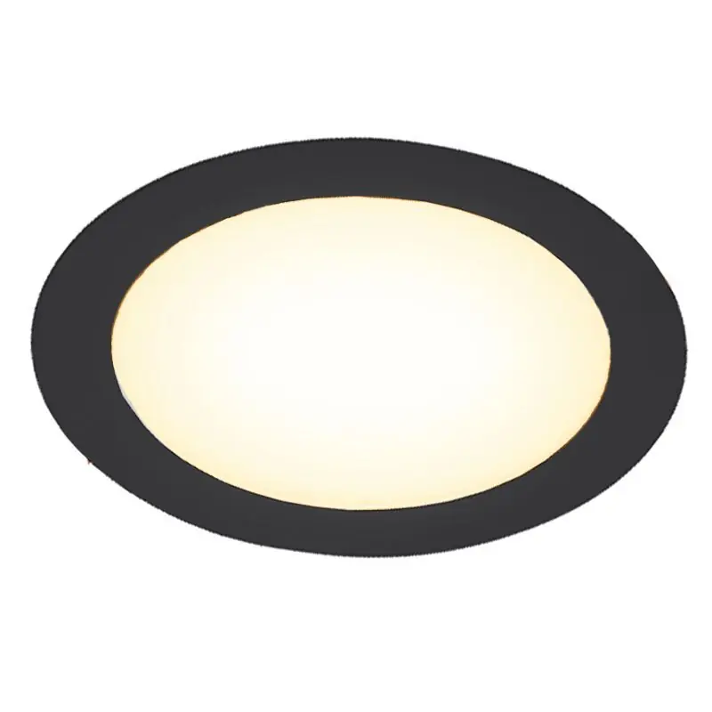 Billig Schwarze Downlight Aluminium, Umbriel, 9W, 3000K LED, IP44