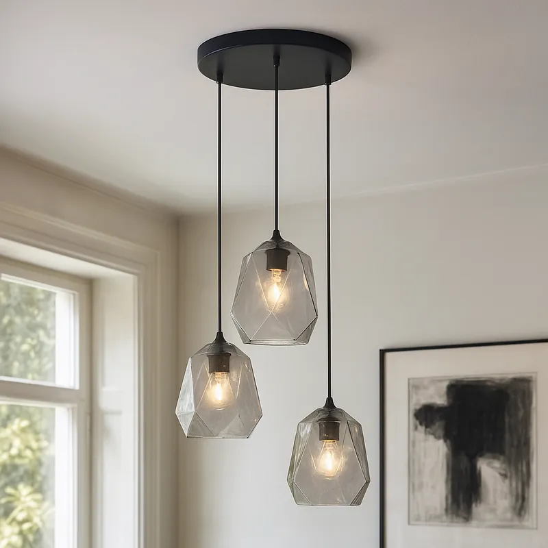 Retro Pendelleuchte Transparent, Jian Markenware