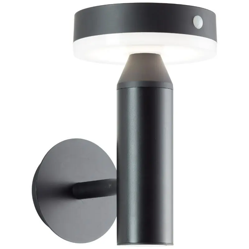 Meistverkauft Metall Solar Außen Wandleuchte Schwarz, Kubilay, 3W, 4000K LED, IP44