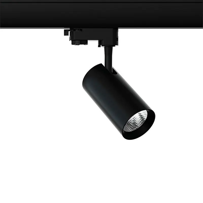 Schwarzer 3-Phasen-LED-Schienenstrahler Esmiralda, 20W, 3000K, Pro Markenprodukt