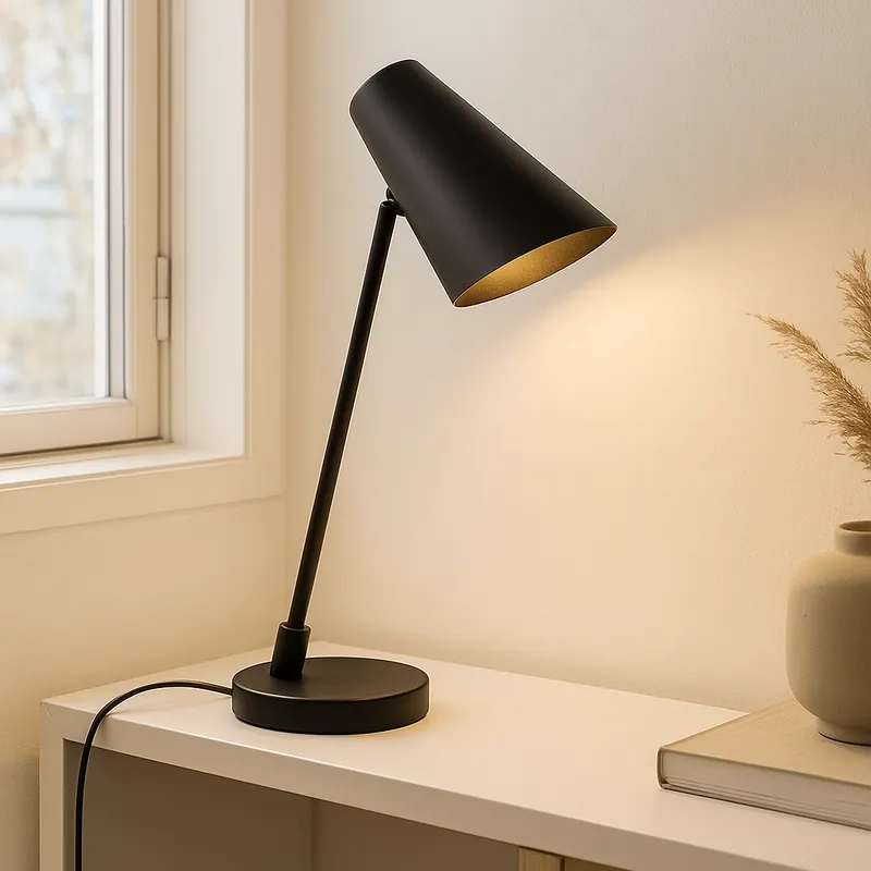 Neue Kollektion Moderne Tischleuchte Schwarz, Taro, mit Schalter