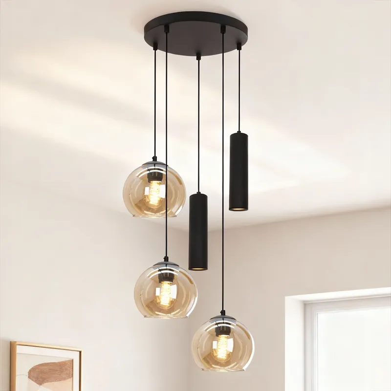 Top-Preis Moderne Pendelleuchte Schwarz, Gianni