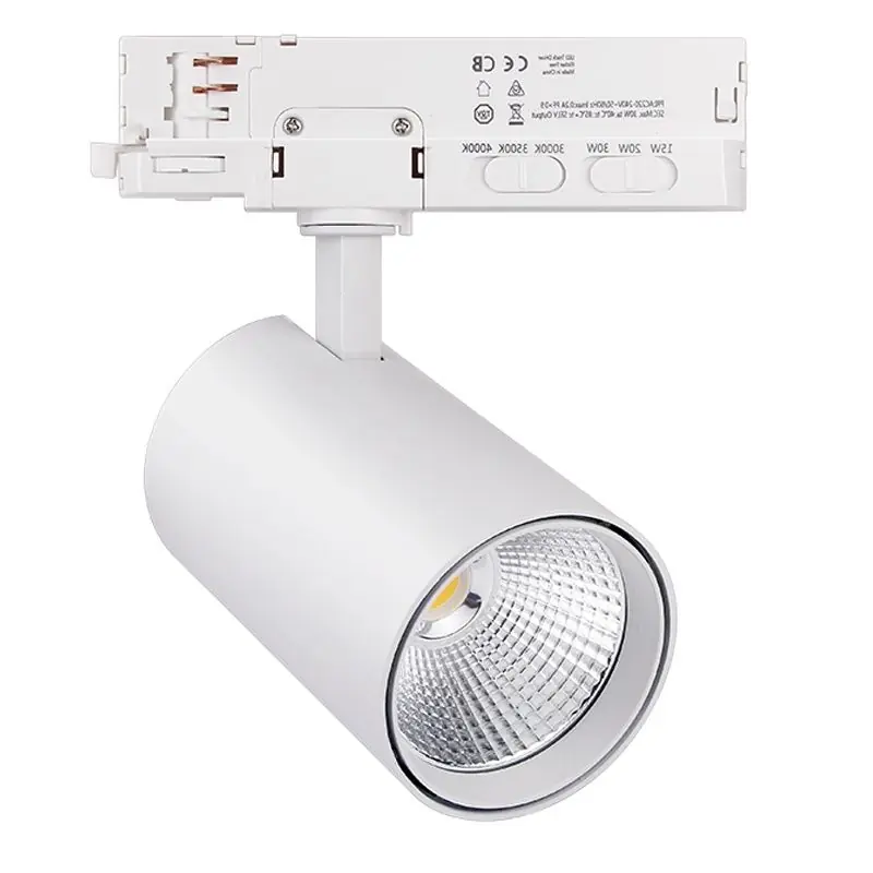 Weiße 3 phase Schienen Lampe, Rozina, 10W/20W/30W, White Switch LED Sichere Zahlung
