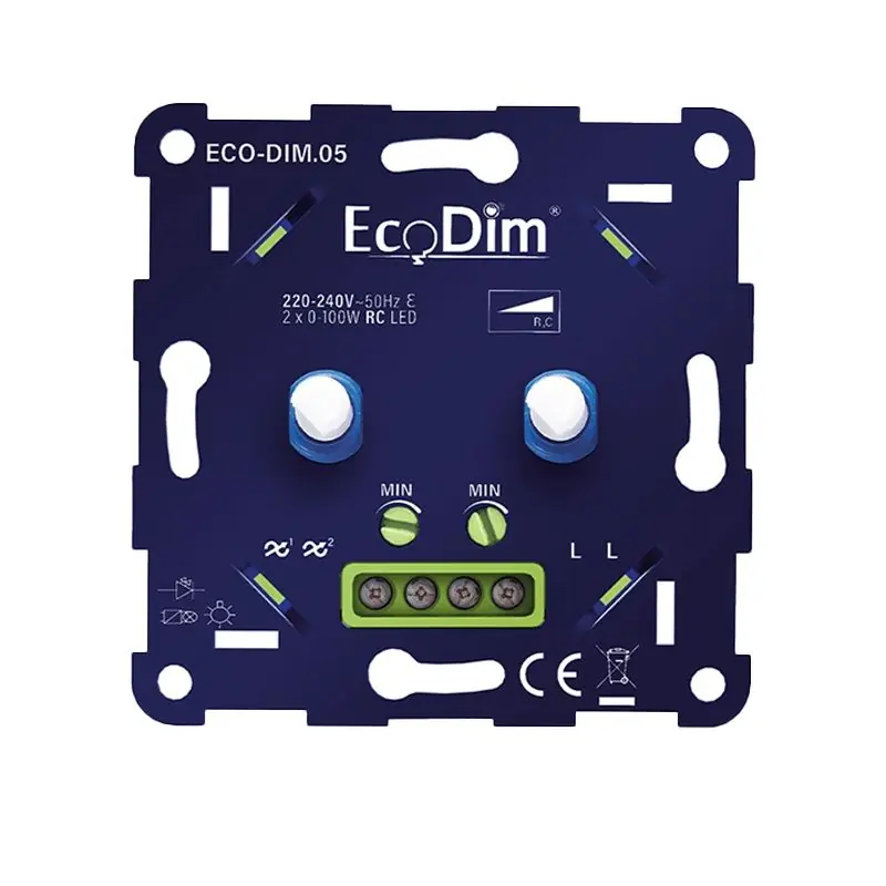 Doppelter WiFi-LED-Dimmer 0-100W Markenprodukt