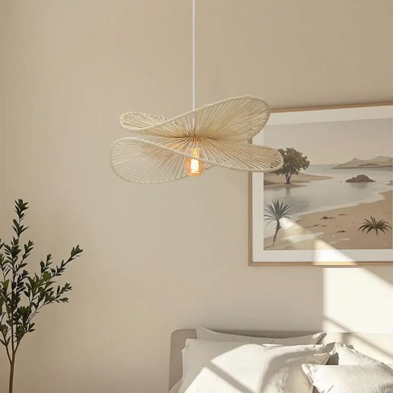 Rabatt Papier Pendelleuchte Beige, Rosalie