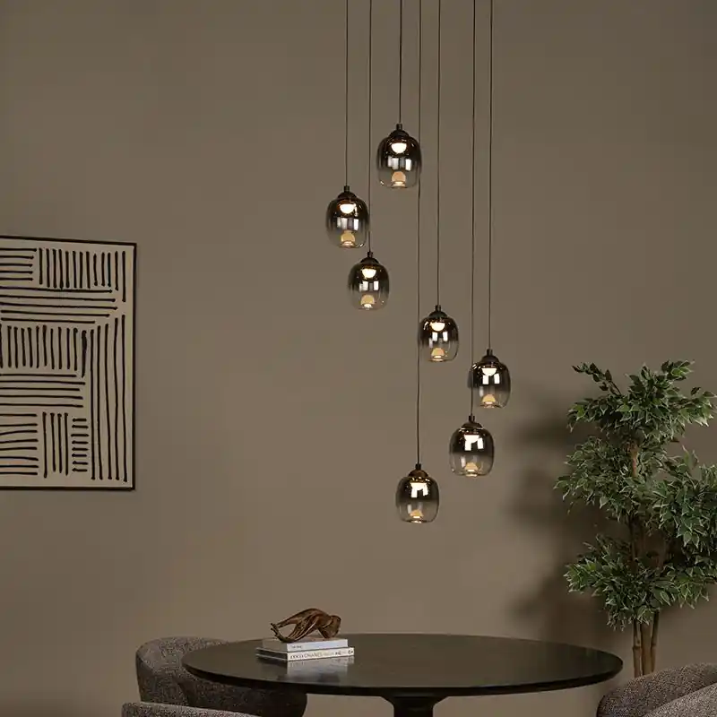 Highlight Graue Pendelleuchte Modern, Tamino, 7W, 3000K LED